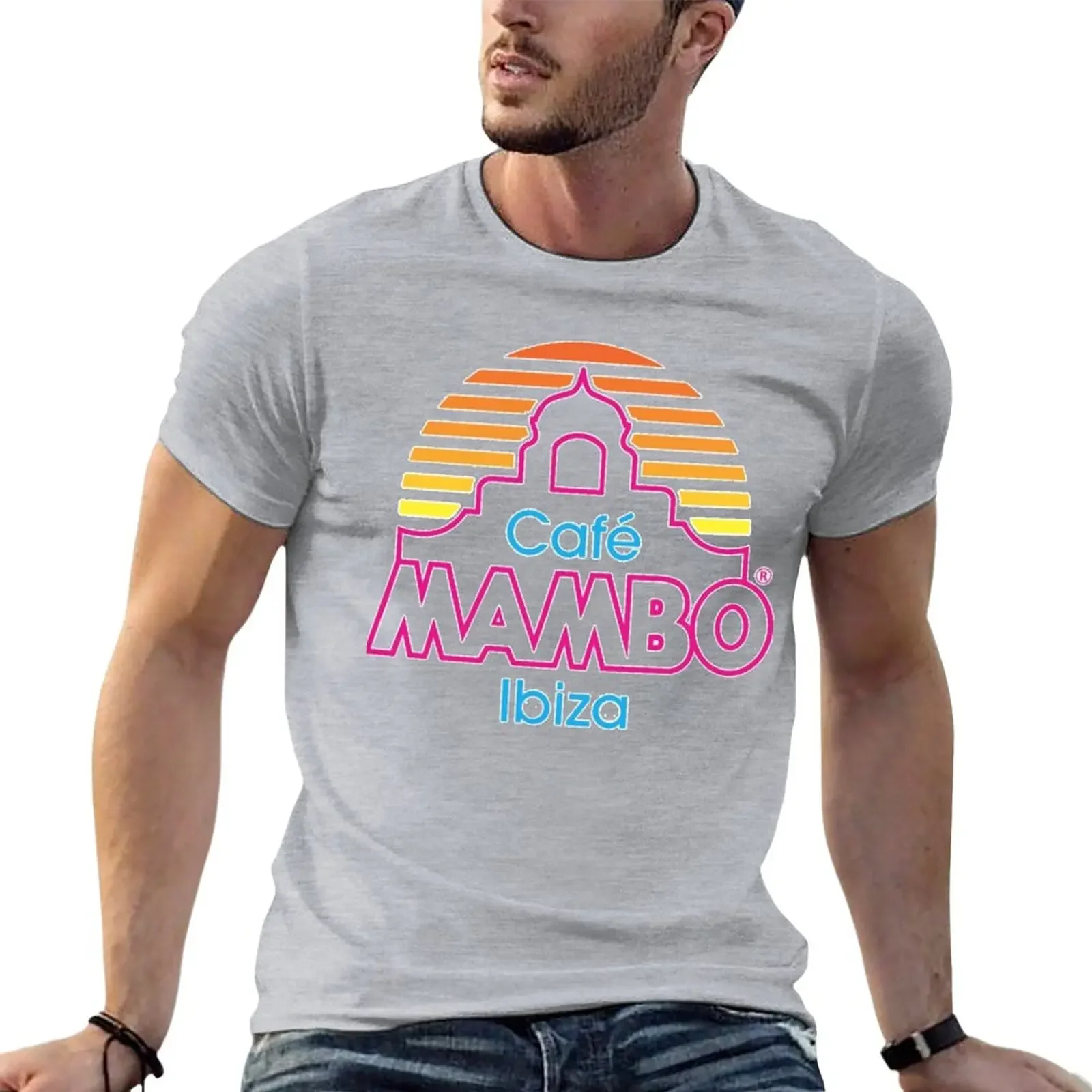 Фото Новая быстросохнущая рубашка Cafe Mambo Ibiza, футболка, женские топы, рубашка с принтом животных для мальчиков, одежда для мужчин, футболка №4