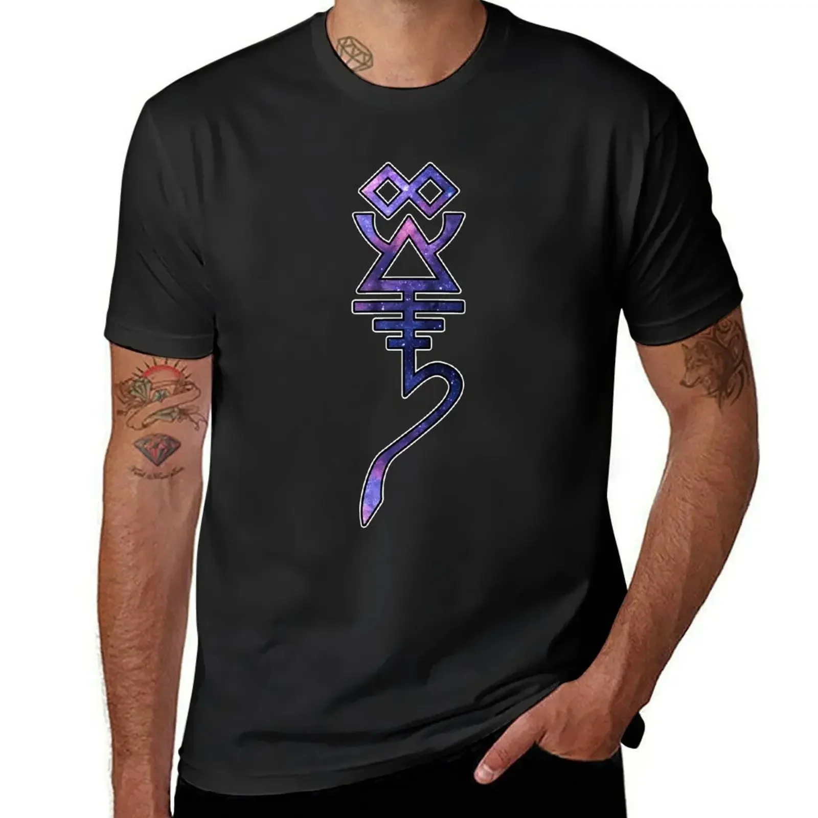 Футболка Eldar Ynnead Reincarnation Rune, винтажные летние топы, мешковатые рубашки, мужские футболки, повседневные стильные футболки