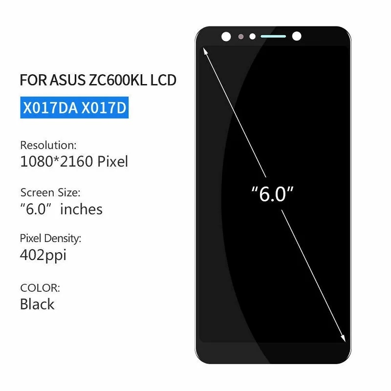 Фото Для Asus Zenfone 5 Lite 5Q X017DA ЖК-дисплей Zc600kl S630 SDM630 сенсорный ЖК-дисплей с дигитайзером в сборе для Asus Zc600kl ЖК-дисплей №2