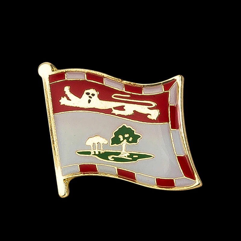 Значок с флагом PEI, брошь с лацканами Natinal, значок с лацканами с флагом, значок с флагом страны