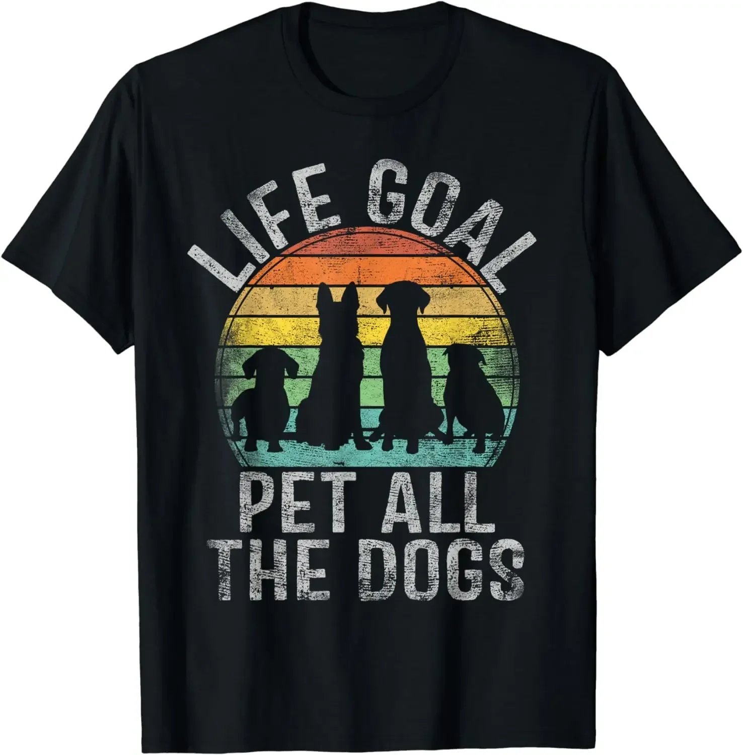 Рубашка Life Goal Pet All The Dogs для женщин и детей, забавная футболка с собакой, уличная мужская одежда Camiseta Hombre