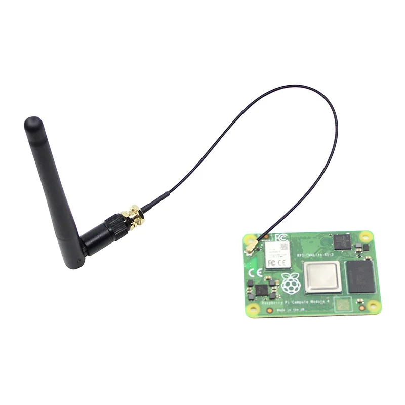 Фото Антенный вычислительный модуль Raspberry Pi CM5/CM4, 5-ядерная плата, соединительный кабель для антенны IPEX-SMA №2