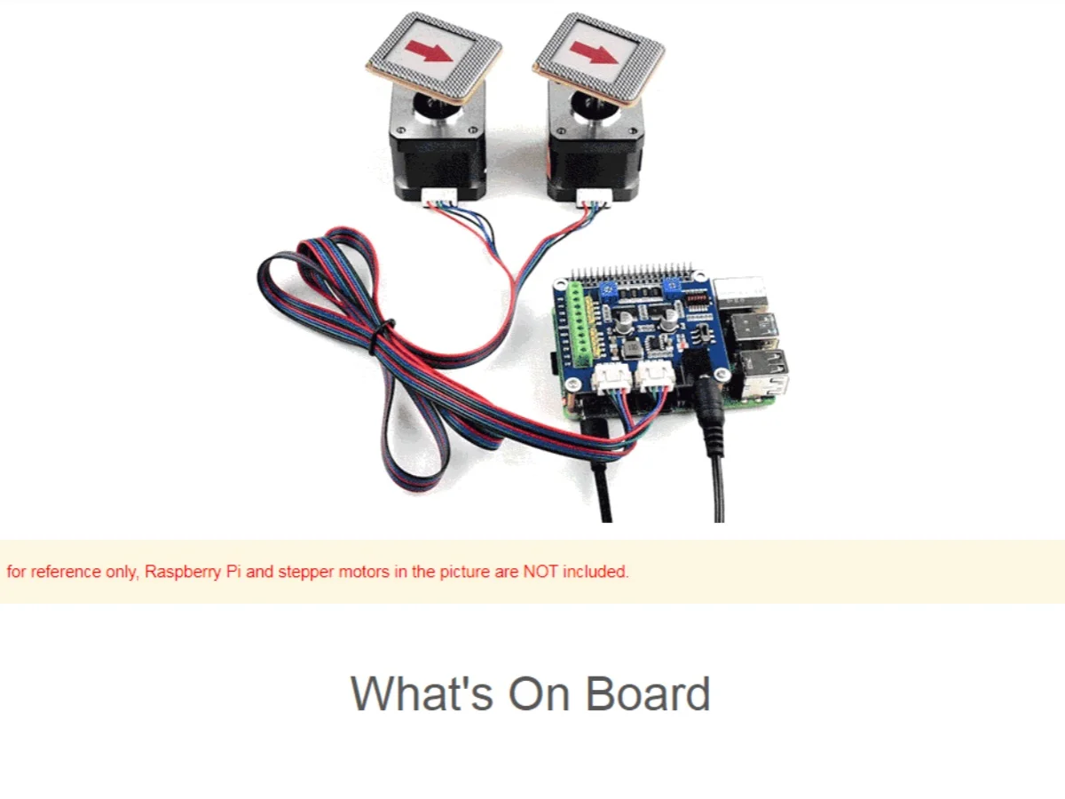 HRB8825 Шаговый двигатель HAT для Raspberry Pi, приводы двух шаговых двигателей, микроподставка до 1/32