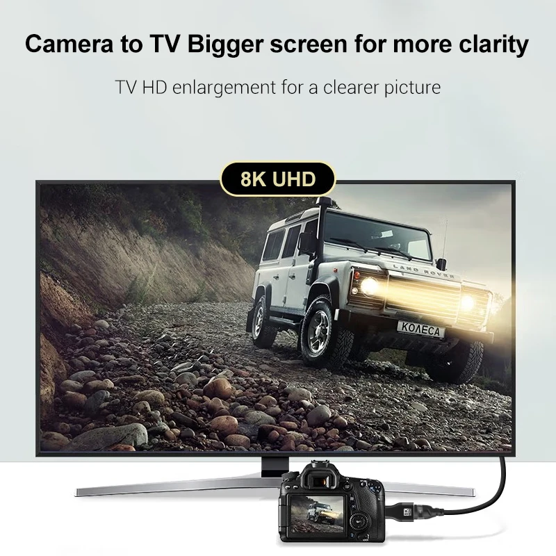 Фото Адаптер разъема HDMI 2.1 8K 60 Гц Mini HDMI Micro HDMI 270 90 градусов «папа-мама» для HDTV PS4 PS5 ПК Ноутбук 4K HDMI Extender №5