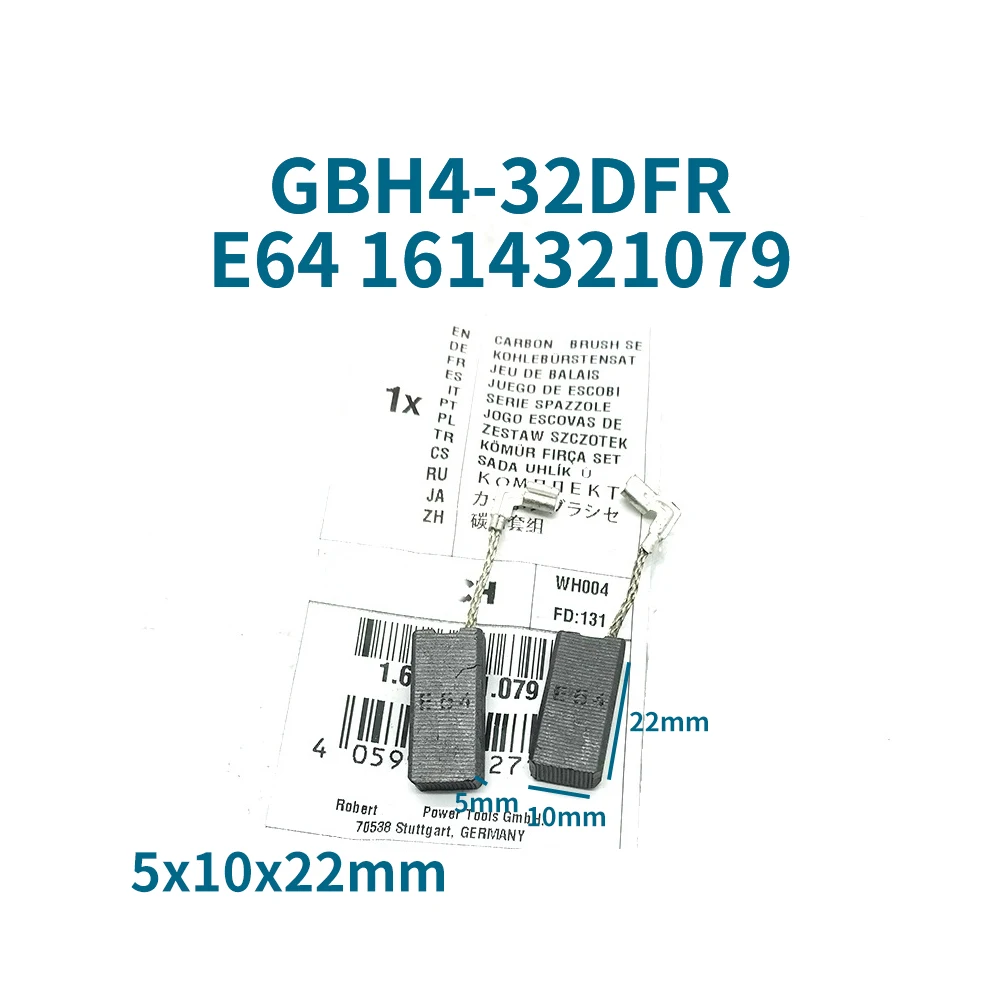 Замена аксессуаров для угольной щетки для Bosch GBH4-32DFR E64 1614321079   Угольные щетки Hammer Самоостановка