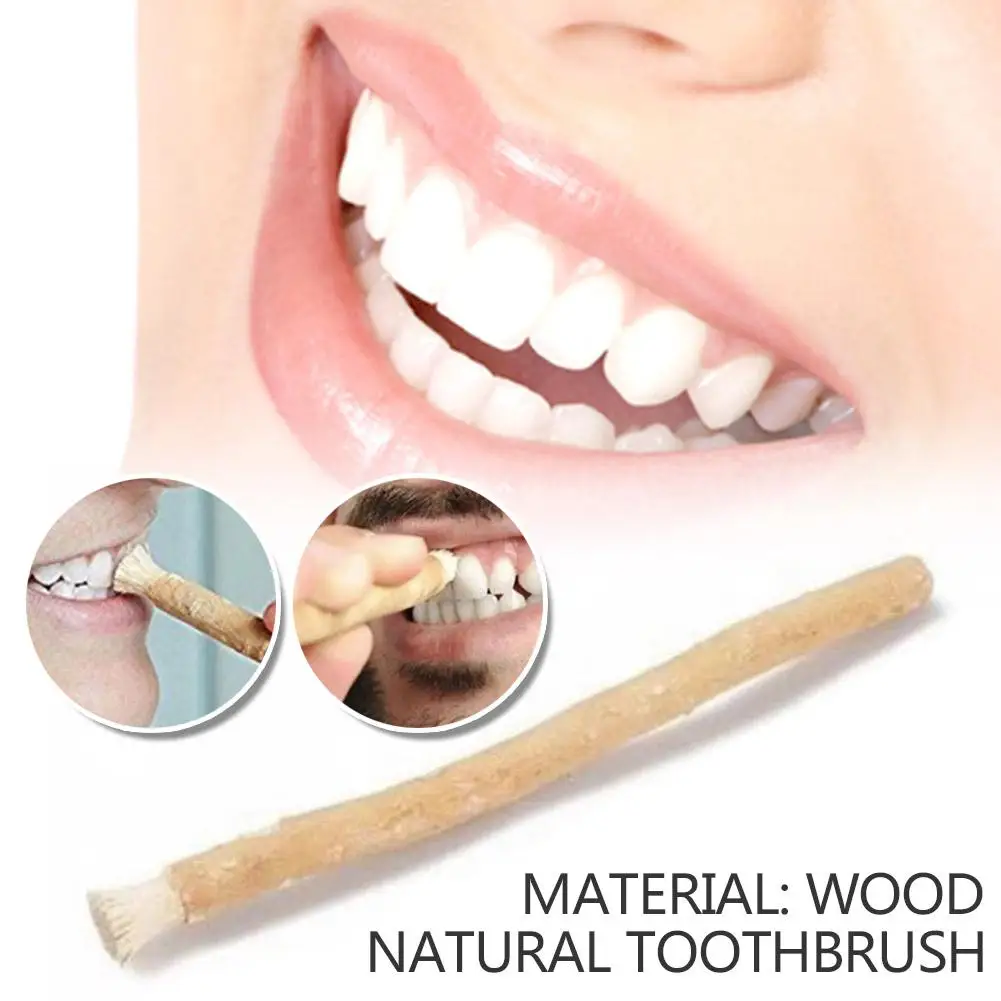 Портативная зубная щетка Natural Miswak — традиционное отбеливание зубов и ручная палочка для ухода за зубами для путешествий, 1 шт. X1P8 Гигиена полости рта