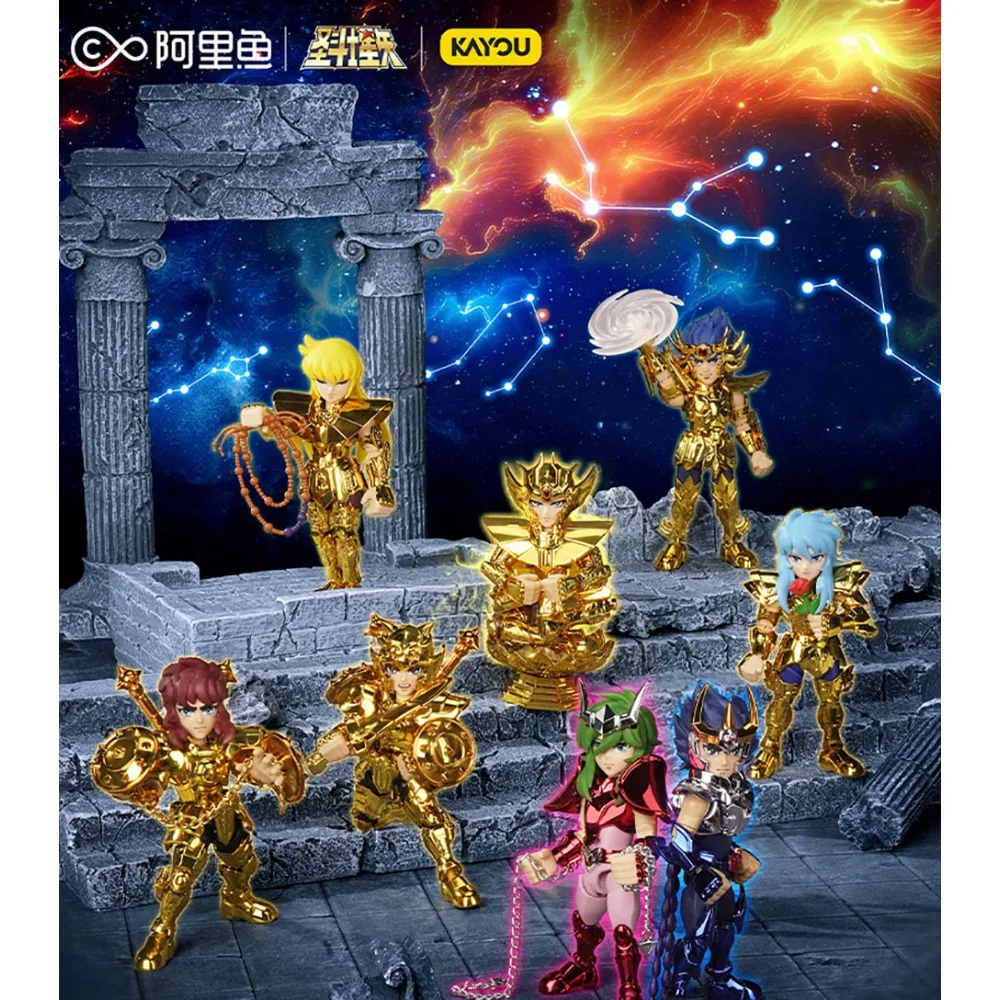 Фото KAYOU Saint Seiya слепая коробка аниме-сюрприз креативный дизайн крутые изысканные фигурки украшение для рабочего стола детские игрушки хобби подарок №4