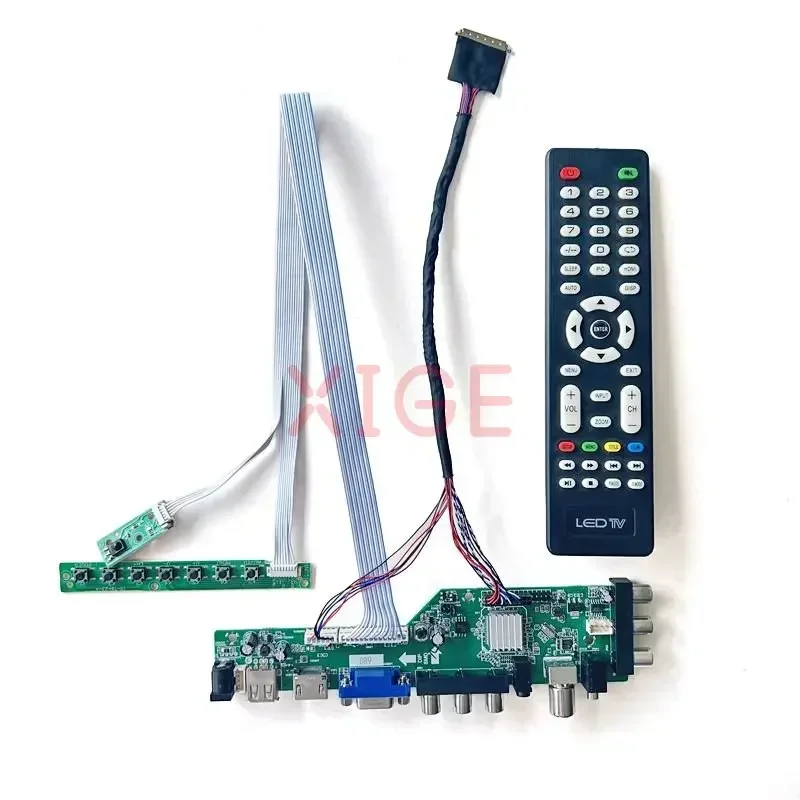 Фото DIY Kit для LTN156AT26-N01 LTN156AT27-302 DVB-T/C LVDS 40Pin 1366x768 Панель ноутбука 15,6 