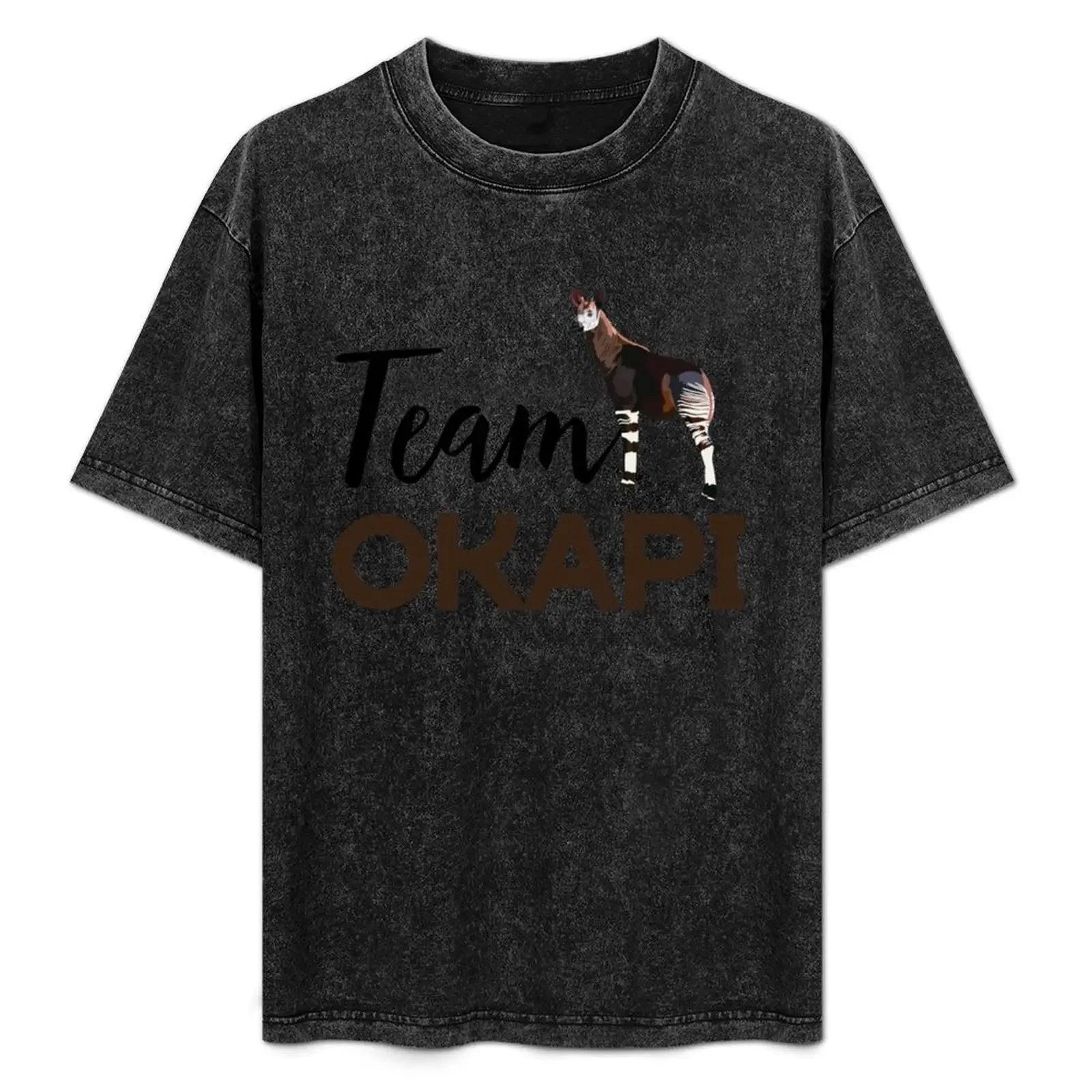 Футболка Team Okapi, мужские футболки с графическим рисунком, мужская футболка из 100% хлопка, люксовый бренд, мужская футболка, роскошные забавные рубашки, мужская футболка