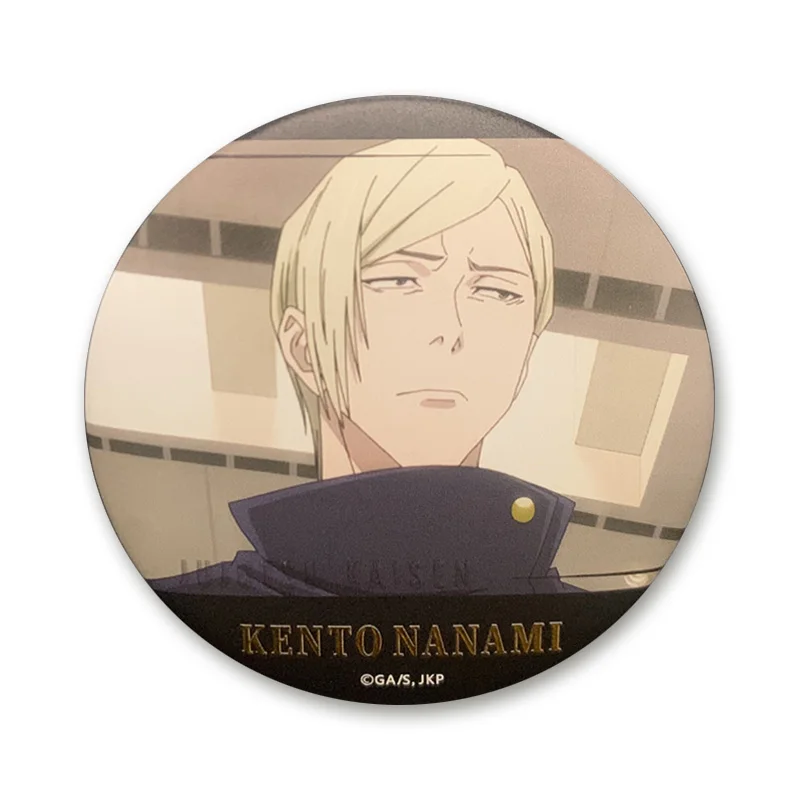 Аниме ююютсу Kaisen Nanami Kento Косплей позолоченный рельефный значок жестяная Лазерная Матовая брошь милый женский подарок на день рождения (art.: 3920c7ea09330) - 3920c7ea09330