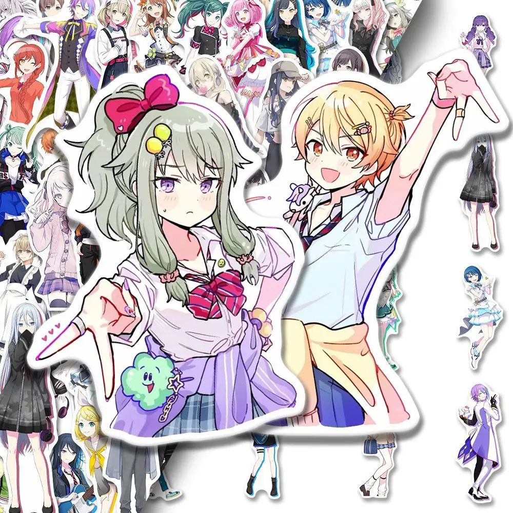Yoisaki Kanade Aoyagi Toya стикер аниме Akiyama Mizuki канцелярские наклейки Мультяшные водонепроницаемые школьные принадлежности Декор