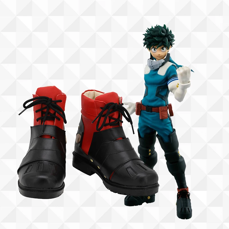 My Hero Academia Midoriya Lzuku Deku Battle Обувь для косплея Сапоги Аниме Сапоги на Хэллоуин