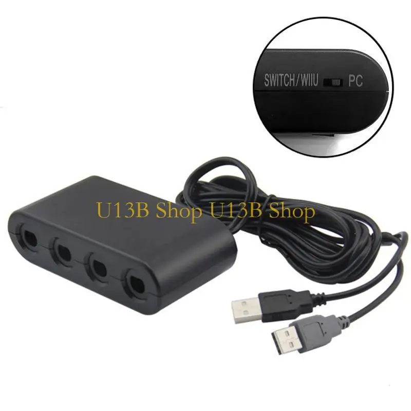Фото Конвертер портов U13B 4 для GameCube для контроллера 3 в 1 USB -адаптер и для Play No LAG для NS Switch для /FOR /PC /PC №2