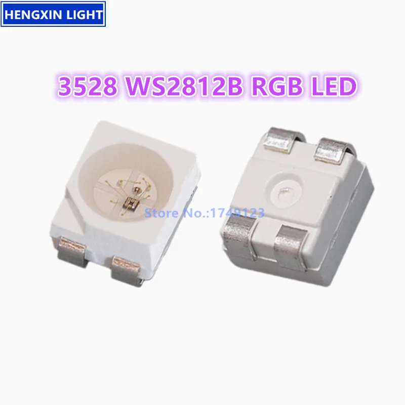 3528 WS2812B RGB SMD LED, встроенная микросхема может быть программируемы, полноцветные лампы 1210