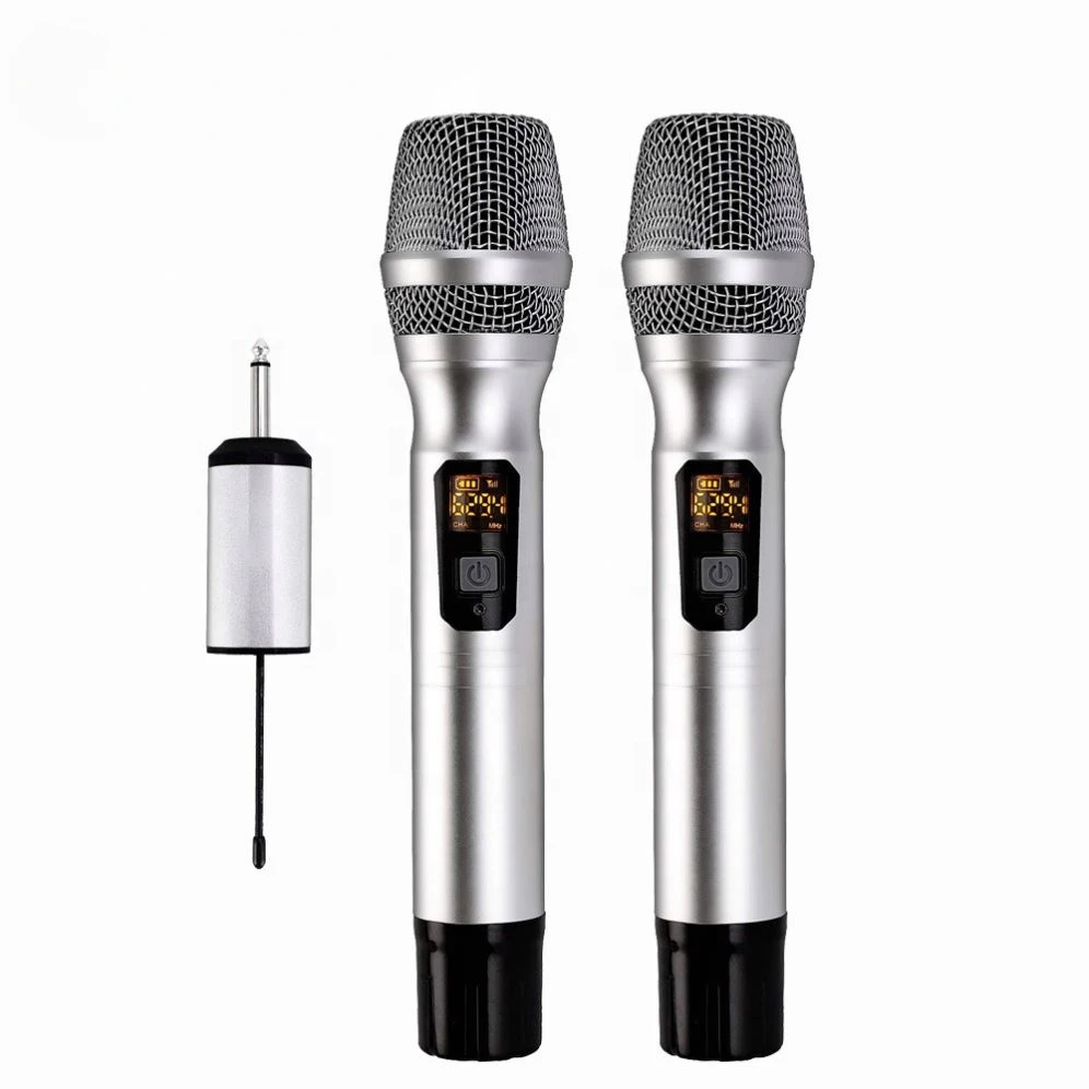 Фото Профессиональная двухканальная Беспроводная микрофонная система Uhf №3