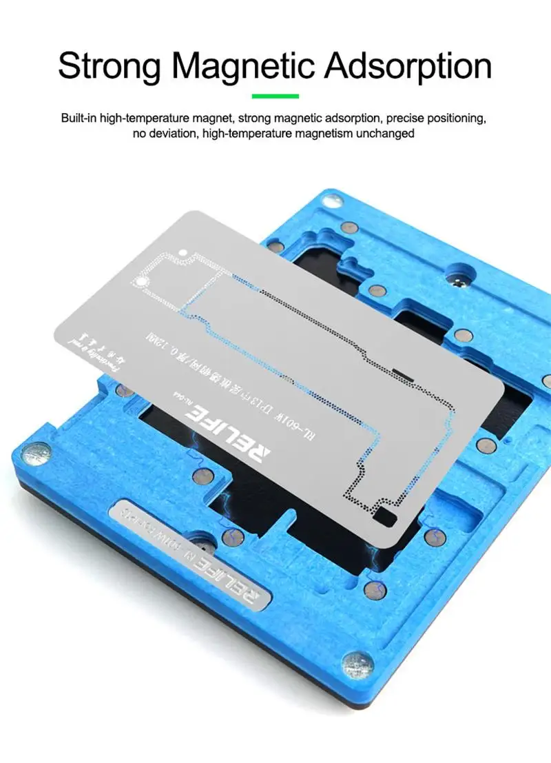 Фото Relife RL-601W A15 4 в 1, средний слой оловянной посадочной платформы для iP13/13mini/13Pro/13pro, максимальный комплект для ремонта №3
