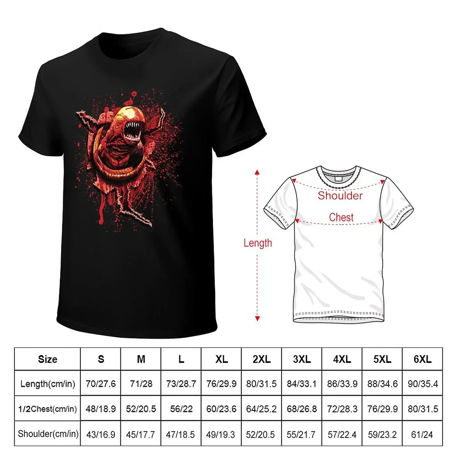 Фото Chestburster Alien Xenomorph научная фантастика, быстросохнущая печать животных для мальчиков, футболки с принтом животных для мужчин №2