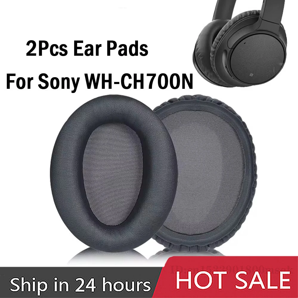 1 пара поролоновых амбушюров, кожаные амбушюры для наушников Sony WH-CH700N (WHCH700N) и MDR-ZX780 (ZX780DC)/MDR-ZX770