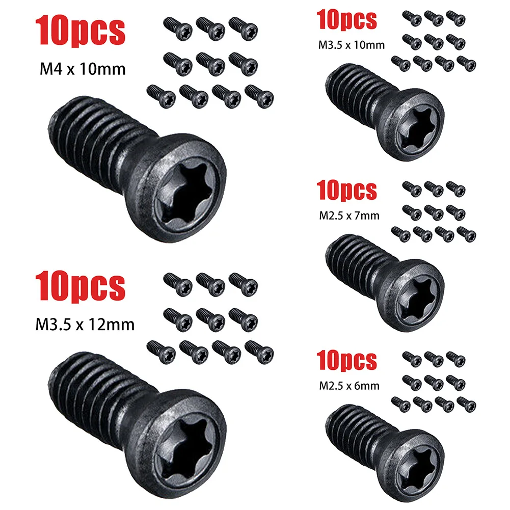 Силовой инструмент, металлический мини токарный станок с головкой Torx, винты для замены, карбидная вставка, CNC, бытовая и офисная коммуникация, числовые, 10 шт.
