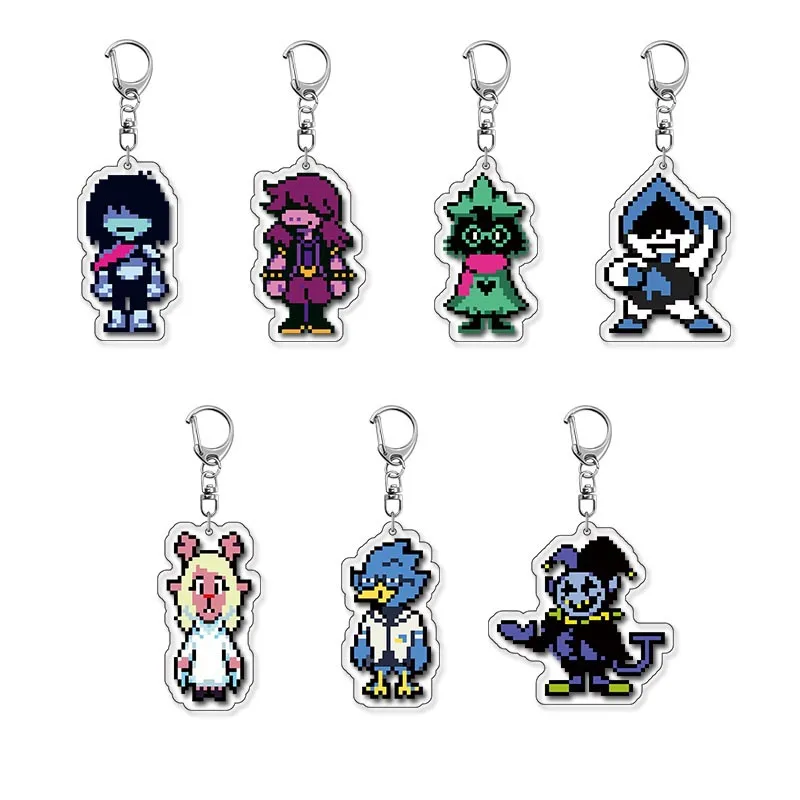 Брелок в стиле аниме Deltarune Kris Susie Ralsei, аксессуары для косплея, мультяшный кулон, подарок