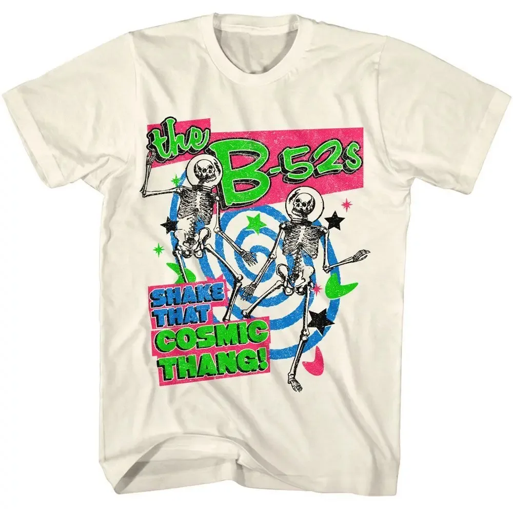 Футболка с надписью «The B52S Shake That Cosmic Thang Music»