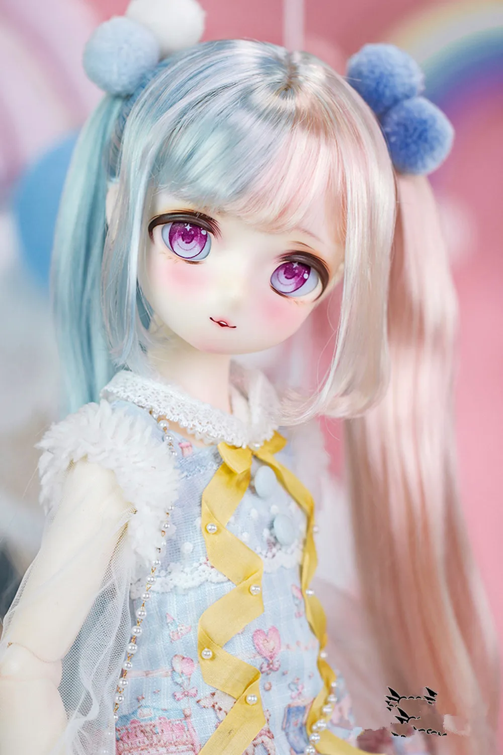 Фото Новая игрушка из смолы премиум-класса, кукла BJD/SD, 1/4-точечная кукла для девочек, два юаня, мультфильм Сандора, точечный макияж №3