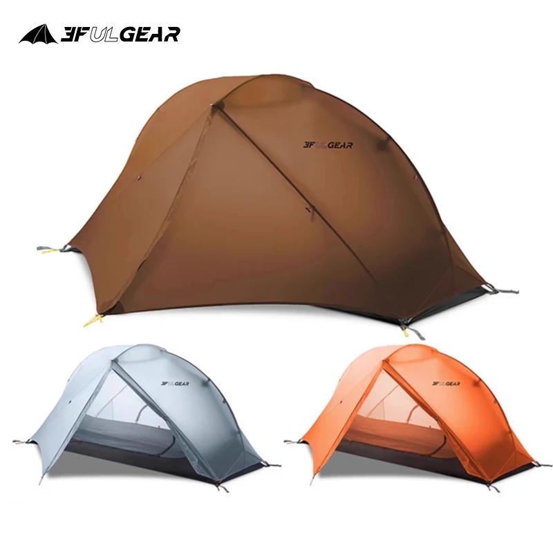 3F UL GEAR 1-местная палатка для кемпинга Сверхлегкая водонепроницаемая уличная туристическая палатка 15D силиконовая велосипедная туристическая палатка с ковриком