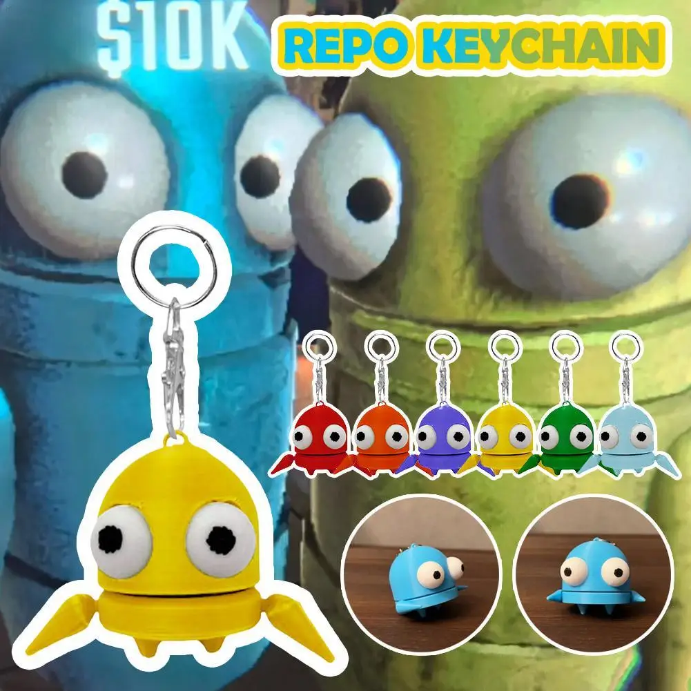 Брелок для ключей REPO, 8 см, брелок для ключей, модель, фигурки REPO, пластиковый кулон, украшение для детей, подарки на день рождения, игрушки