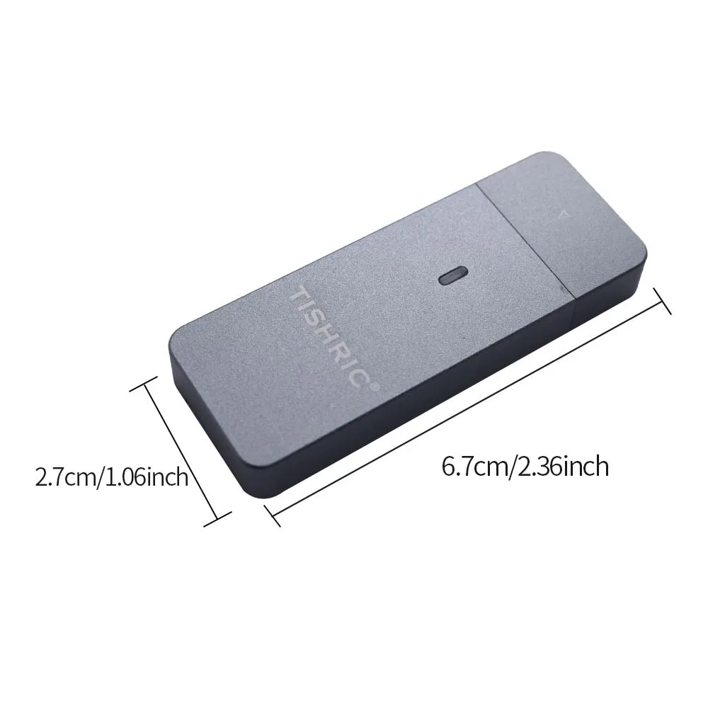 Фото TISHRIC 10 Гбит/с 2230 SSD NVME M2 Корпус внешнего жесткого диска M.2 к адаптеру типа C/USB 3.0 Корпус/коробка для жесткого диска с ключом M для игр №2