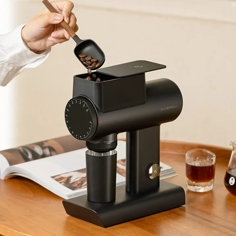 Электрическая кофемолка Timemore Sculptor 064S, плоский нож 64 мм, регулировка скорости, совместимая с итальянским и ручным пивоваренным устройством