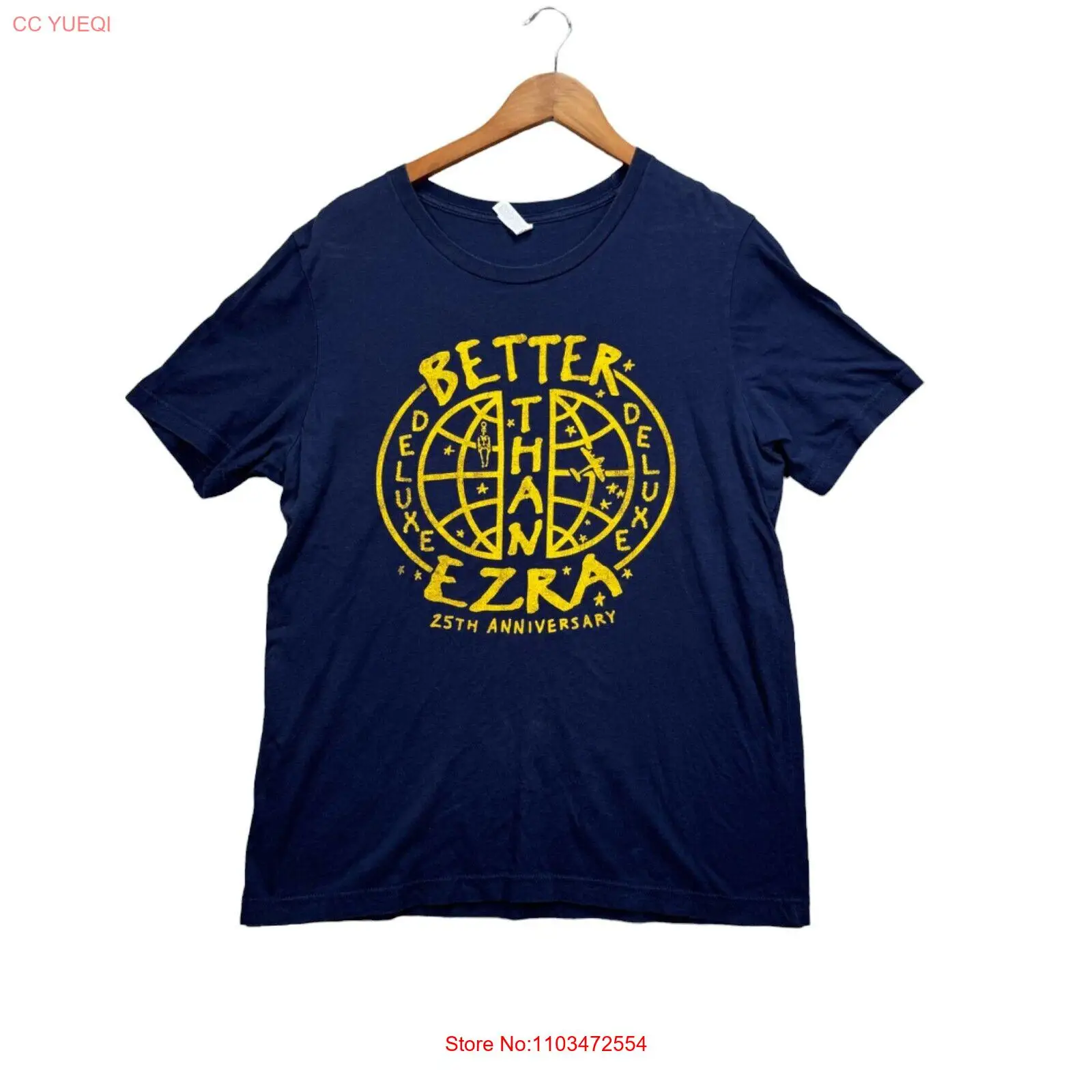 Футболка Better Than Ezra Deluxe 25th Anniversary 2018, инди-синий тур, 90-е годы, L