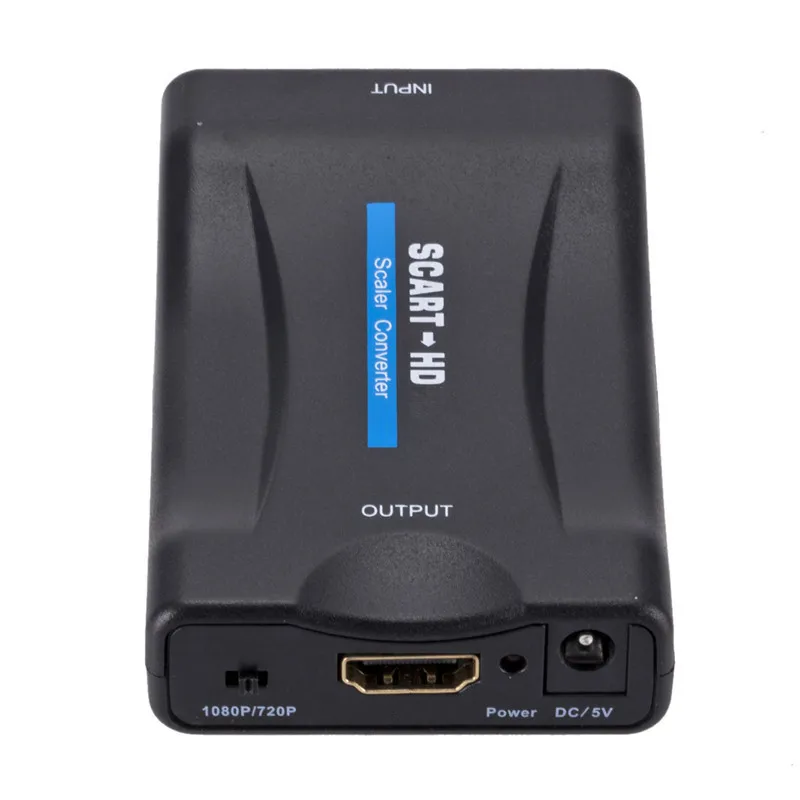 Фото 1080P SCART HDMI-совместимый видео-аудио конвертер с USB-кабелем для HDMI Sky Box DVD преобразователь телевизионного сигнала №5