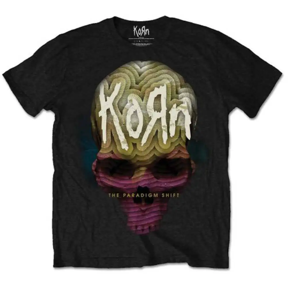 Мужская приталенная футболка Korn Death Dream, большая черная футболка