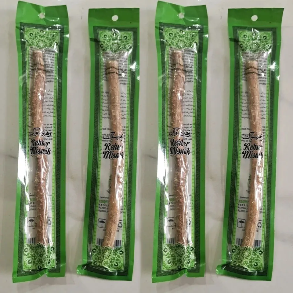 4 шт., палочка Miswak Sewak для чистки зубов, традиционная натуральная зубная щетка Misvak Siwak Miswaak, удаление пятен, мягкая пилу для путешествий