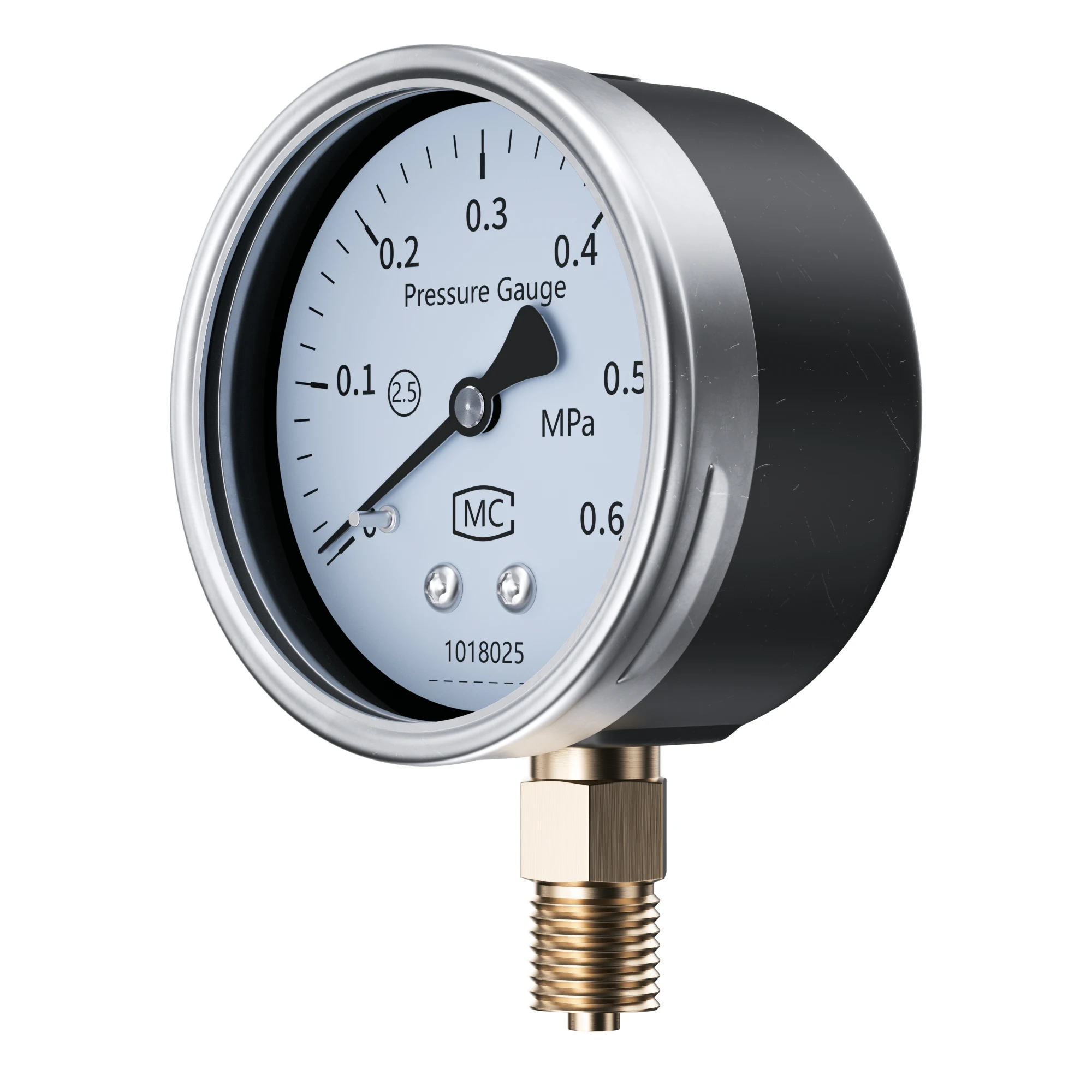 Iron Shell Pressure Gauge 0.5G 0-1.6Mpa 0-2.5Mpa 0-4Mpa Mechanical Pressure Gauge M14*1.5 M20*1.5 Pointer Pressure Gauge