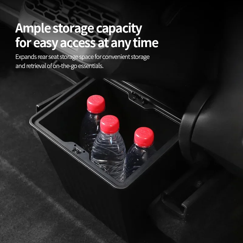Фото Для мусорного бака Tesla Y Door, нажимная мусорная корзина, автомобильный внутренний вид, другое Автомобильное Мусорное ведро №4