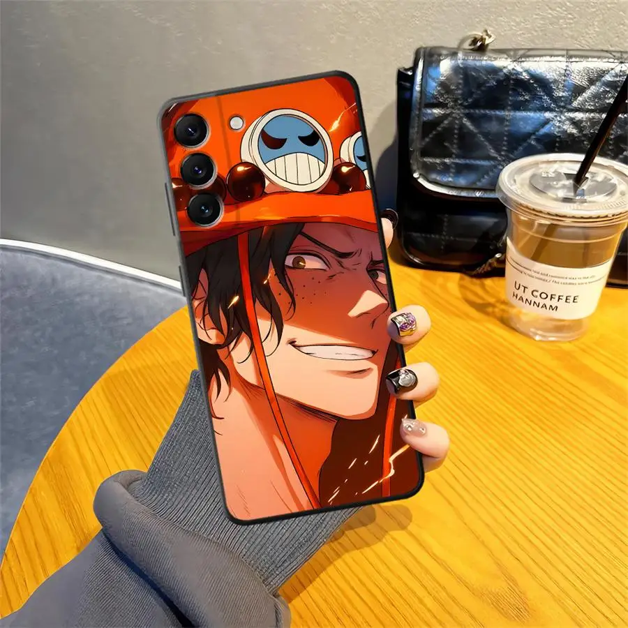 Фото Чехол Cool One Piece Portgas D Ace для Honor X8 70 X7 X6 Magic5Lite X9a X5b 8X 200 400 Lite 90 Черный мягкий чехол для телефона №3