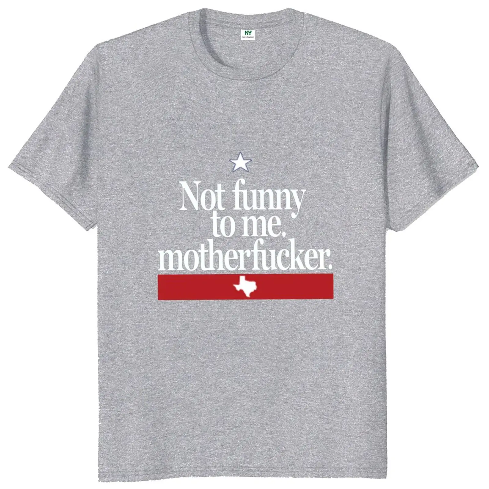 Фото Футболка унисекс с надписью «Not Funny To Me», 100% хлопок №3