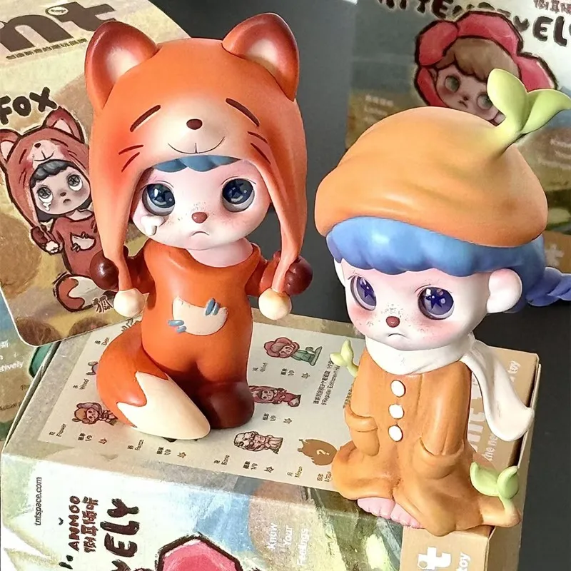 НОВЫЙ Anmoo Listen Attentively Series, фигурка из ПВХ, слепая коробка, модная забавная коллекция Kawaii, настольные игрушки, украшение, подарок для детей