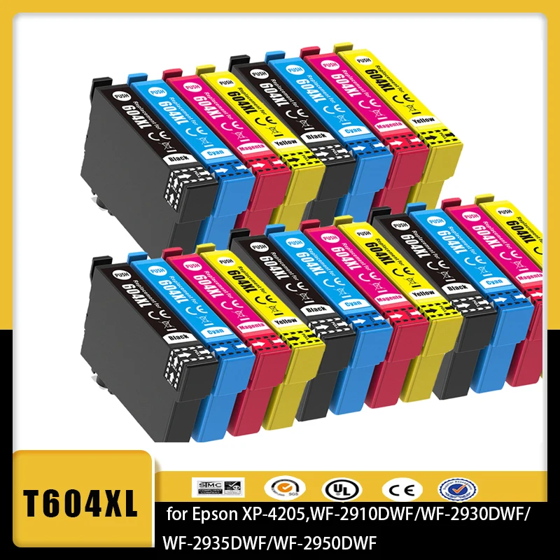 Совместимый картридж с чернилами 604XL T604XL T604 604 для принтера Epson XP-2200 2205 3200 3205 4200 4205 2930 2950DWF