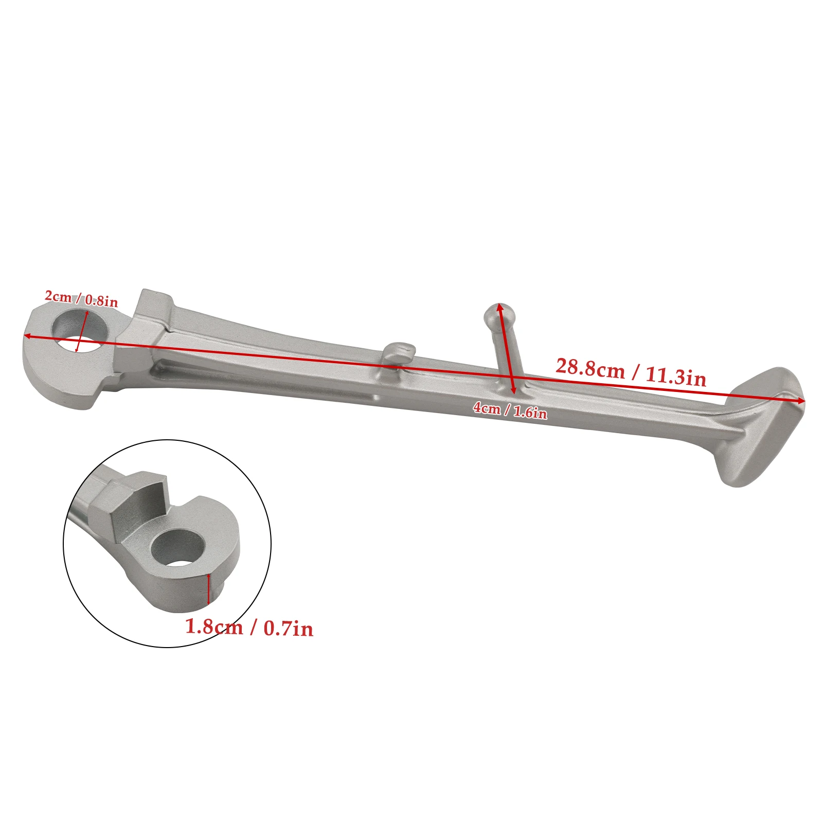 Фото Регулируемая боковая подставка Topteng для ног, подходит для Yamaha YZF R1 2015-25 2CR-27311-00 №2