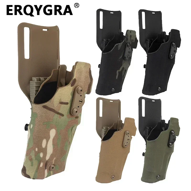 ERQYGRA Тактическая охотничья кобура 6354 DO-832, используется для G17X300, аксессуары для ламповой системы, спортивные быстросъемные леггинсы на талии Glock