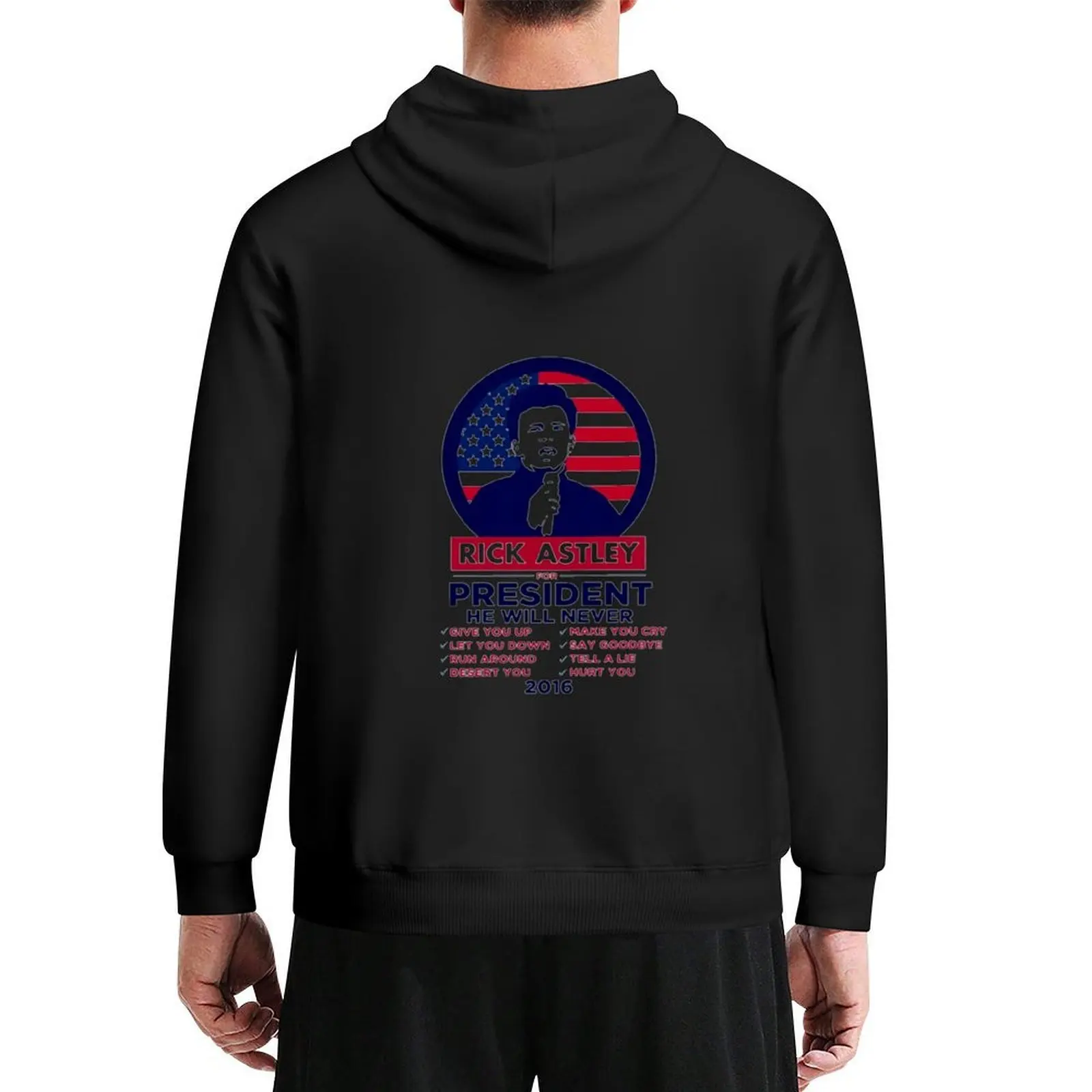 Astley For President Толстовка с капюшоном в стиле аниме, мужская одежда, мужская дизайнерская одежда, спортивный костюм для мужчин