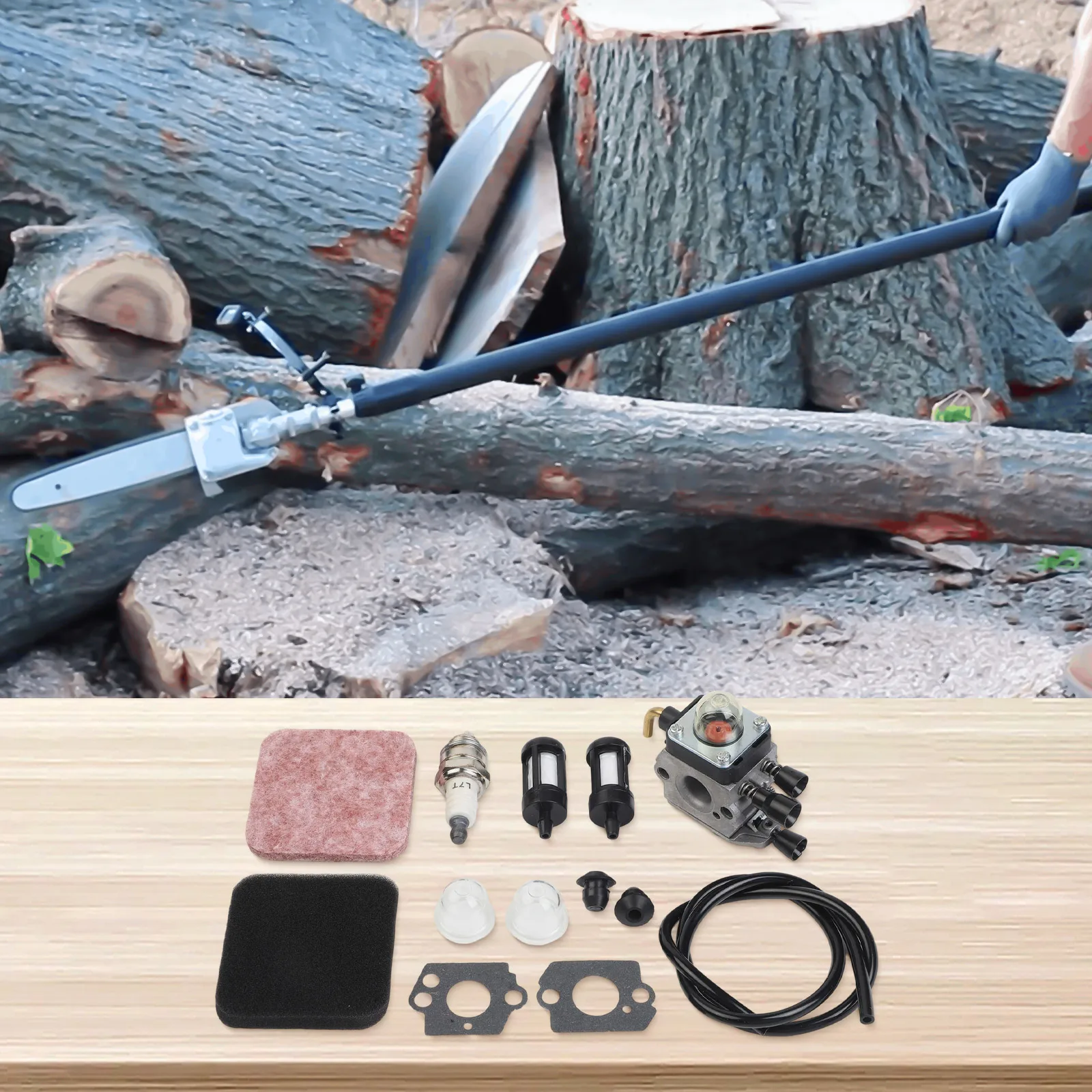Фото Эффективный карбюратор FS80R для FS85 FS85R для триммеров FS80 FS72 FS74 FS75 FS76 FS85RX с основными компонентами №2