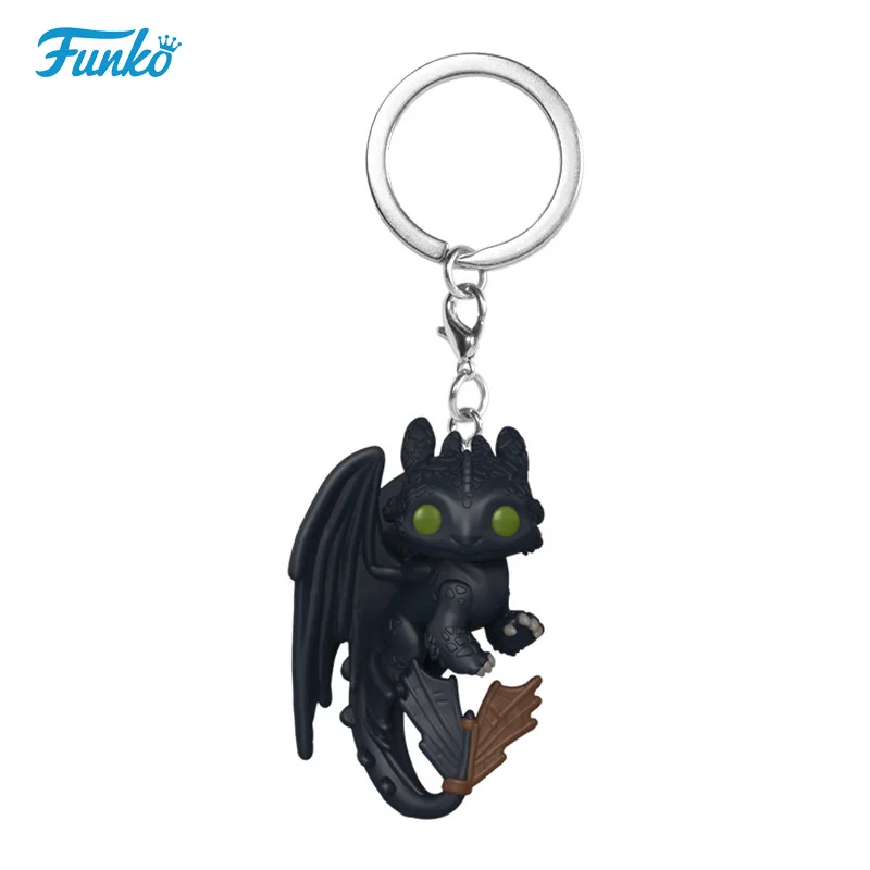 Фото FUNKO POP фильм «Как приручить дракона», беззубик, ночь, лястье», брелок для ключей, сумка, подвески, аниме, коллекционная фигурка, подарок для взрослых и детей №5