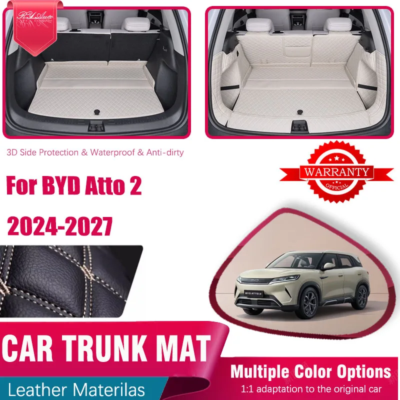 Коврики в багажник автомобиля для BYD Atto 2 Yuan UP S1 Pro SC3E 2024 2025 2026 2027 5 мест, противогрязный коврик для хранения, чехол для багажника, автоаксессуары