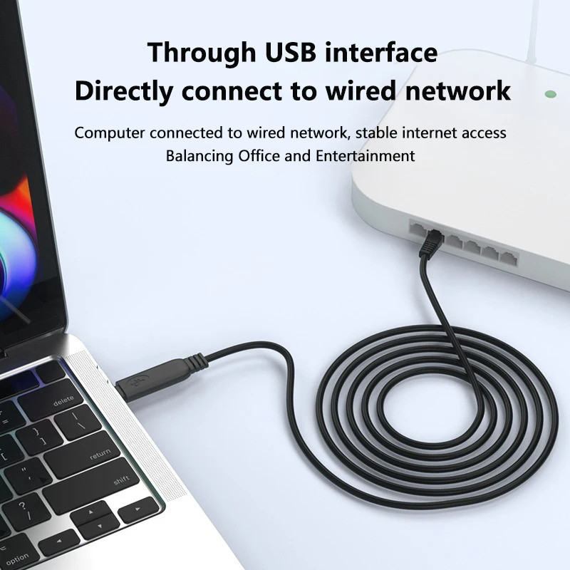 Консольный кабель USB типа C к RJ45, 100 м, проводной сетевой адаптер для телефона для IPhone, Ipad, Huawei, Xiaomi, ноутбука, планшета, конвертера