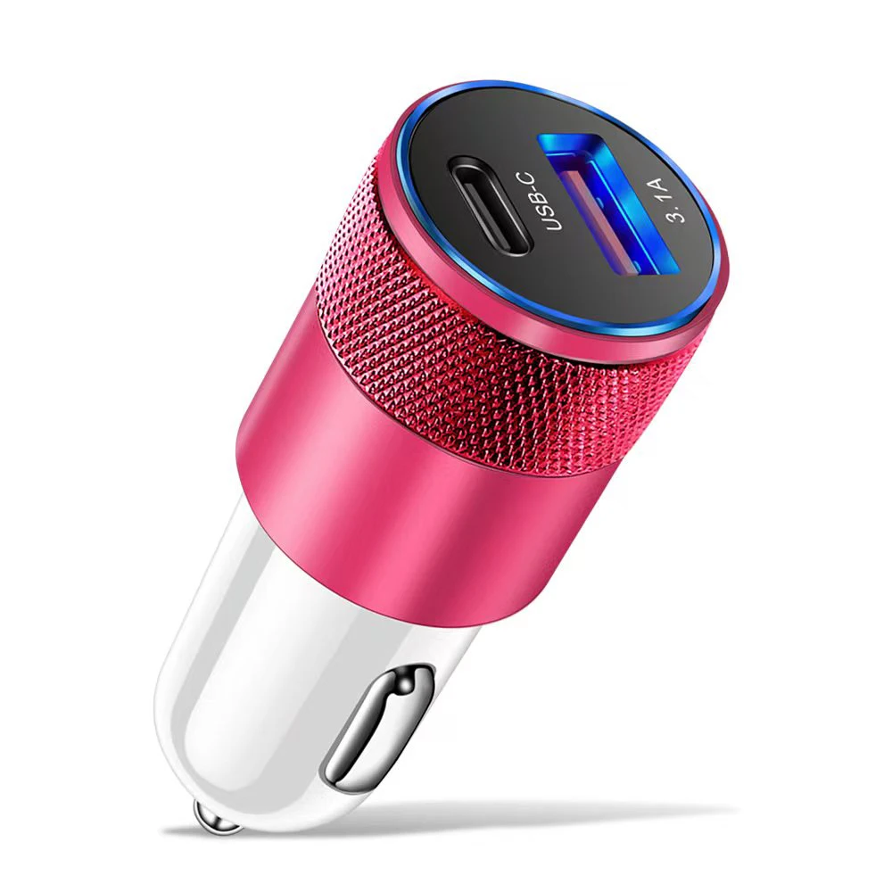 Фото 66W Автомобильное зарядное устройство USB Type C Супербыстрый заряд Автомобильный телефонный адаптер для iPhone 14 13 12 Xiaomi Huawei Samsung S22 Быстрая зарядка №2