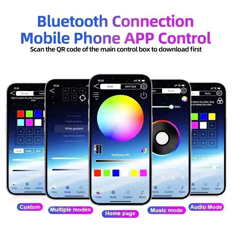 Фото APP Control модное крутое украшение автомобиля атмосфера светодиодный светильник шасси неоновый для Kia Cerato K5 Stinger K7 Soul Seltos Picanto Rio №3
