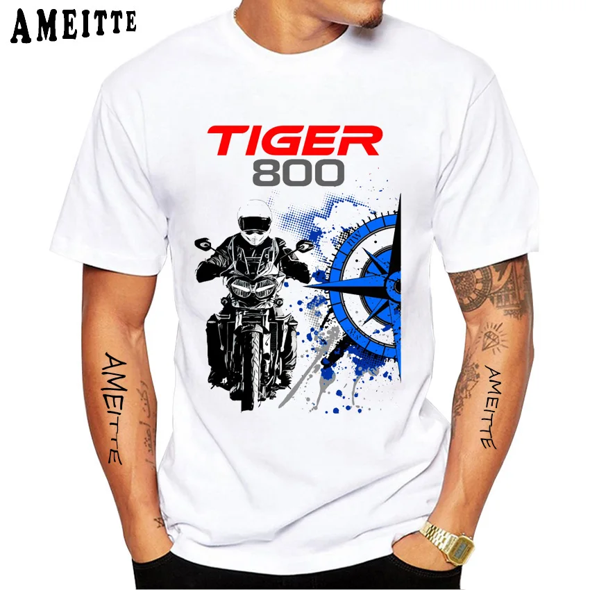Мужская футболка с коротким рукавом Tiger 800 TIGER 900 1200, футболка для раллийной езды Tiger Sport 660, туристическая мотоциклетная футболка в стиле хип-хоп, футболки для мальчиков
